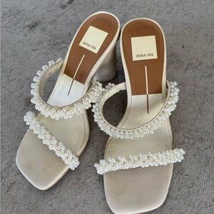 Dolce Vita Pearl Embellished Heels
